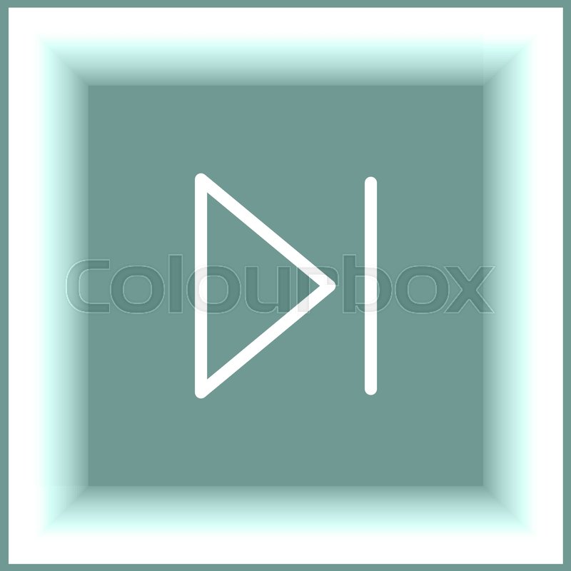 800x800 Skip Forward Button Sign Vector Icon Stock Vector Colourbox