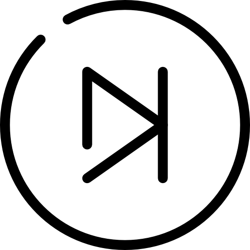 512x512 Skip Track Round Button Icons Free Download