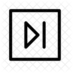 256x256 Skip Icon Of Line Style