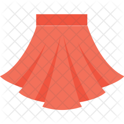 256x256 Skirt Icon Of Flat Style