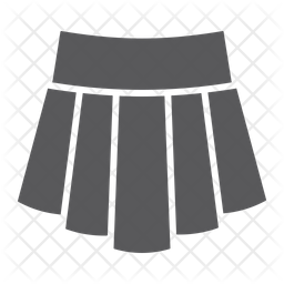256x256 Skirt Icon Of Glyph Style