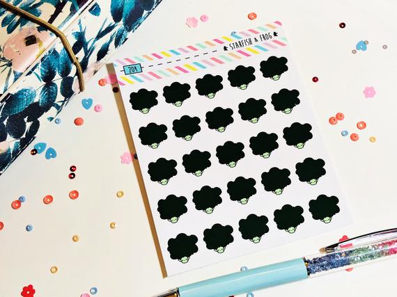 570x427 Brocolli Doodle Icon Planner Stickers Sku Etsy