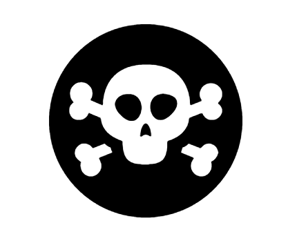 417x362 Skull Crossbones Icon In Android Style Android Icons