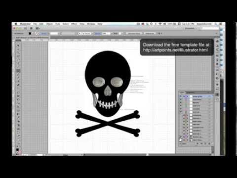 480x360 Draw A Skull And Crossbones Icon In Adobe Illustrator
