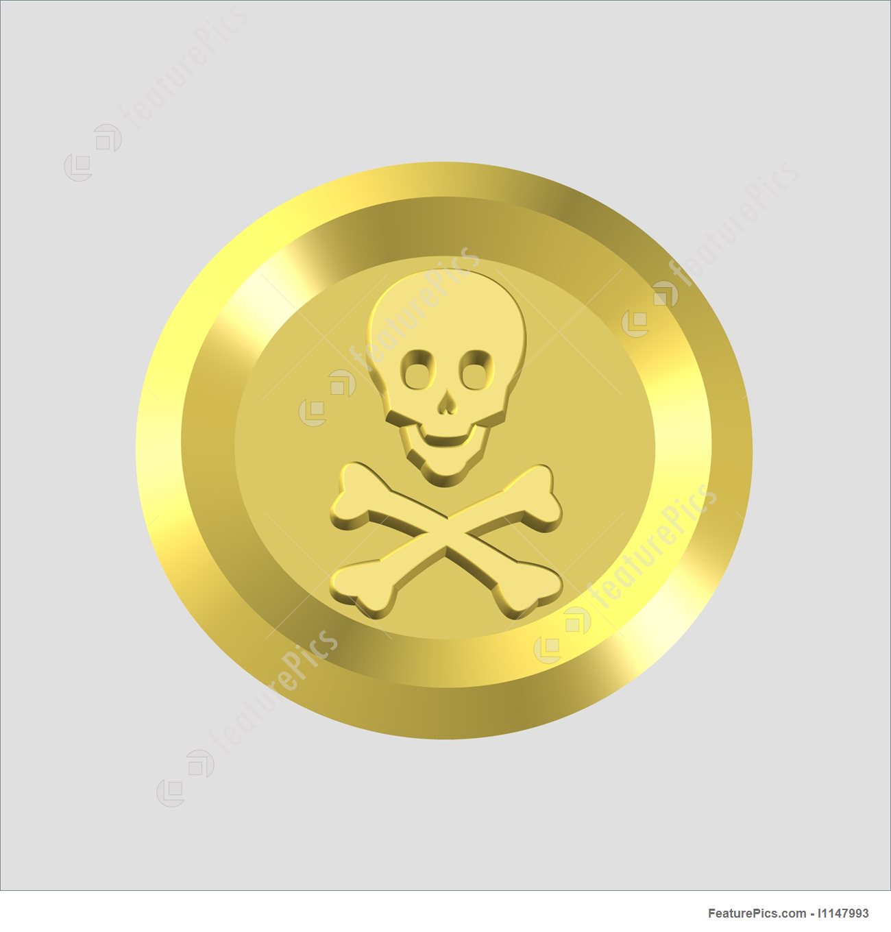 1300x1360 Skull And Crossbones Icon Stock Illustration