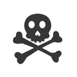 256x256 Skull Crossbones Icon