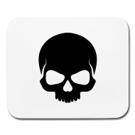 Skull Icon Mouse Pad Spreadshirt 190x190 Skull Icon Mouse Pad Spreadshirt