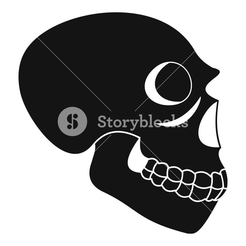 Skull Icon Simple Illustration Of Skull Vector Icon For Web 1000x1000 Skull Icon Simple Illustration Of Skull Vector Icon For Web
