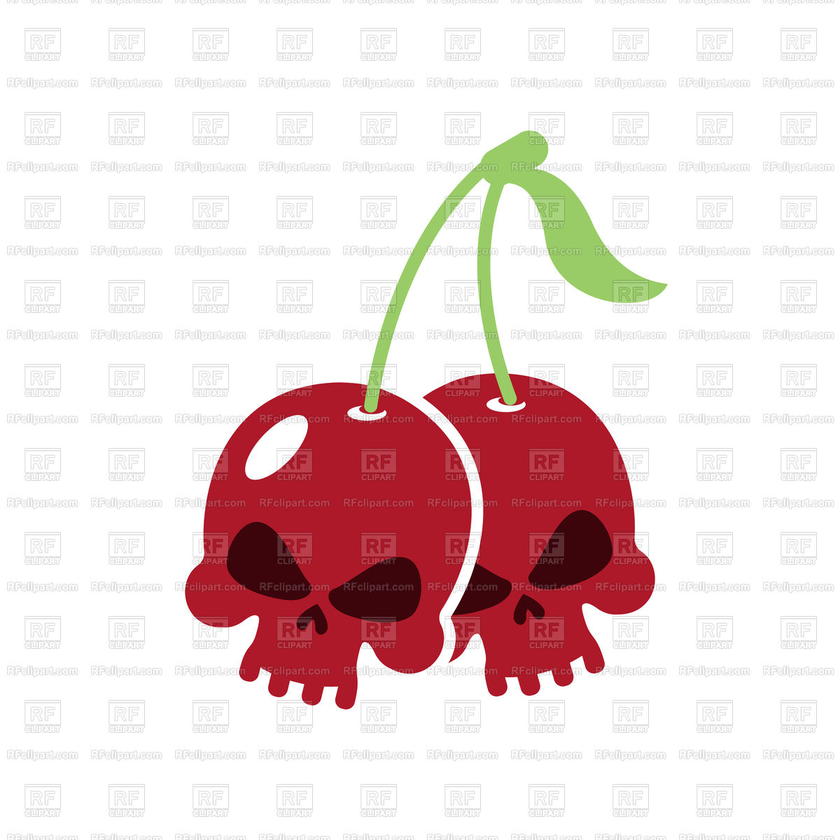 Cherry Skull Icon On White Background Vector Image Of Icons 1200x1200 Cherry Skull Icon On White Background Vector Image Of Icons