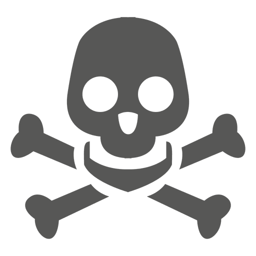 Danger Skull Icon Silhouette 512x512 Danger Skull Icon Silhouette