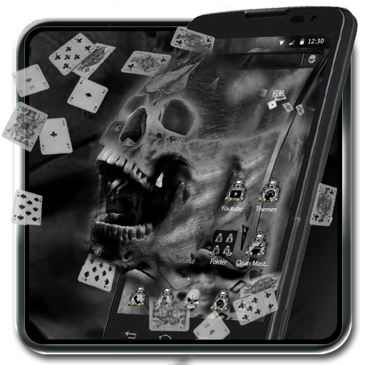 Download This Black Skull Theme Now 512x512 Download This Black Skull Theme Now