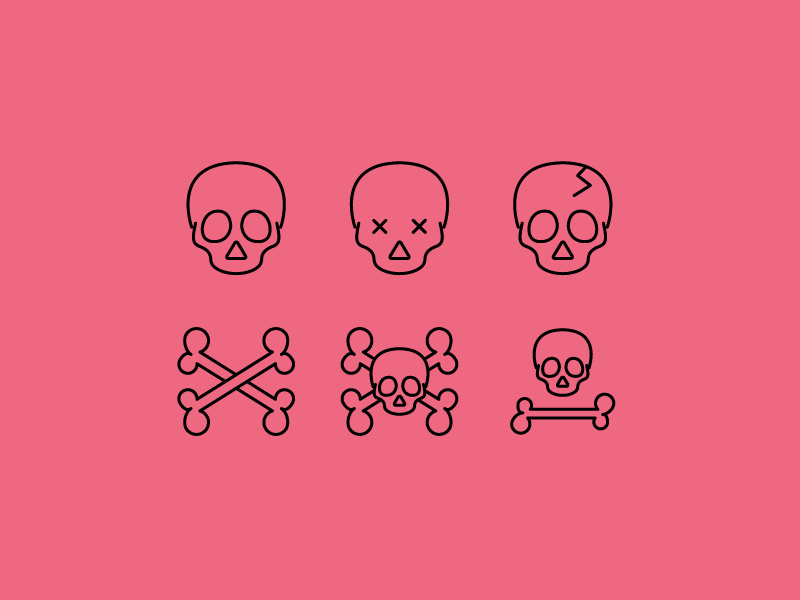Skull Icon Set 800x600 Skull Icon Set