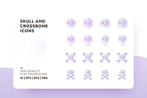 Skull And Cross Bone Icon Pack Graphic 580x387 Skull And Cross Bone Icon Pack Graphic