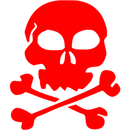 256x256 Red Skull Icon