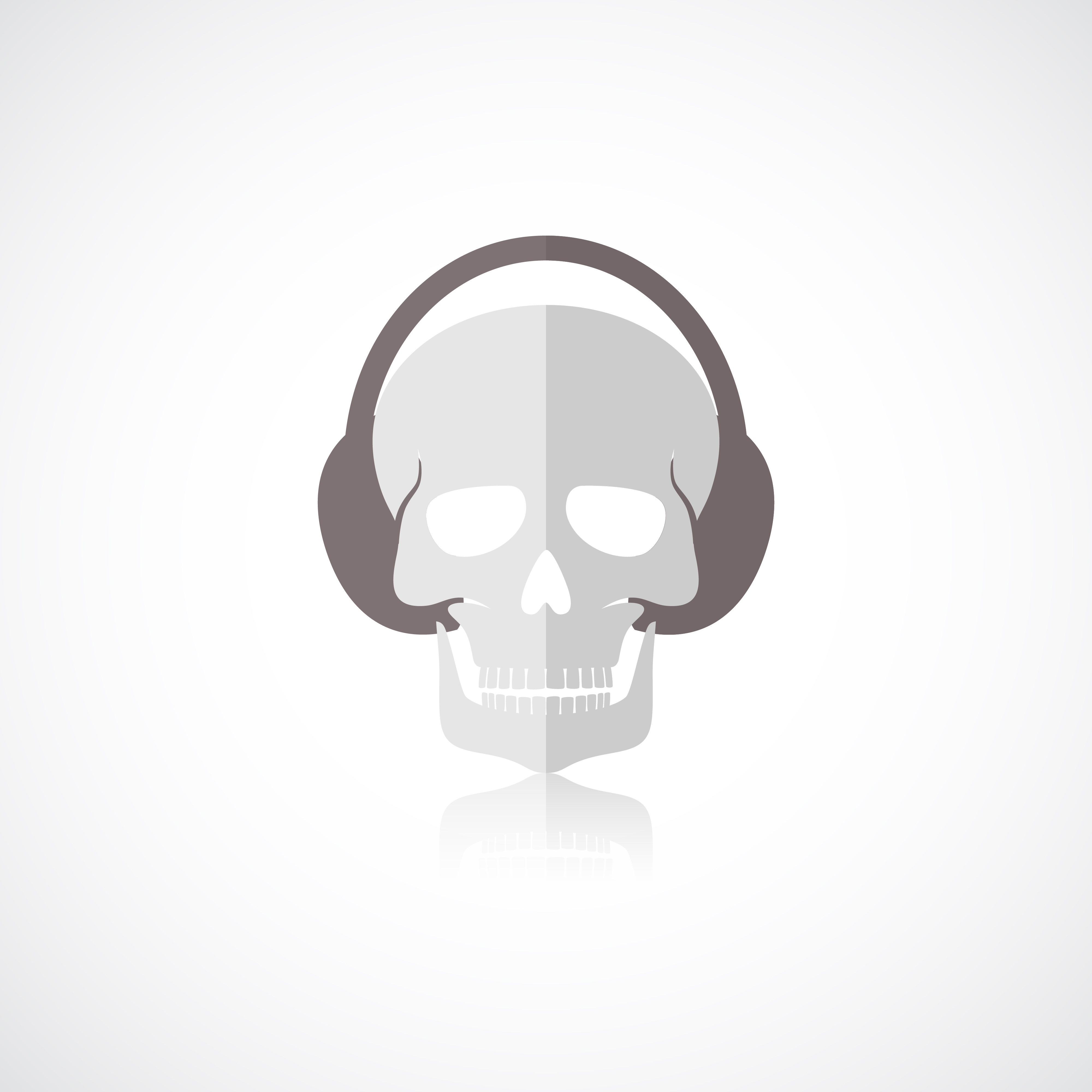 4000x4000 Skull With Headphones Icon