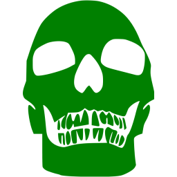 Green Skull Icon 256x256 Green Skull Icon