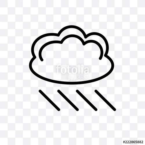 Raining Sky Icon Isolated On Transparent Background Simple 500x500 Raining Sky Icon Isolated On Transparent Background Simple