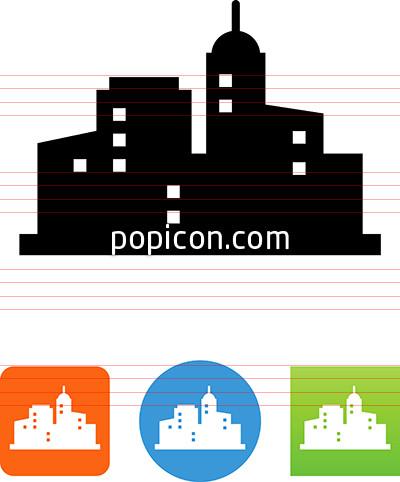 City Skyline Icon 400x482 City Skyline Icon