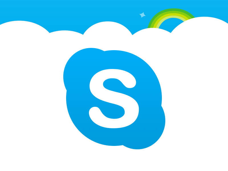 800x600 Skype Logo Sketch Freebie