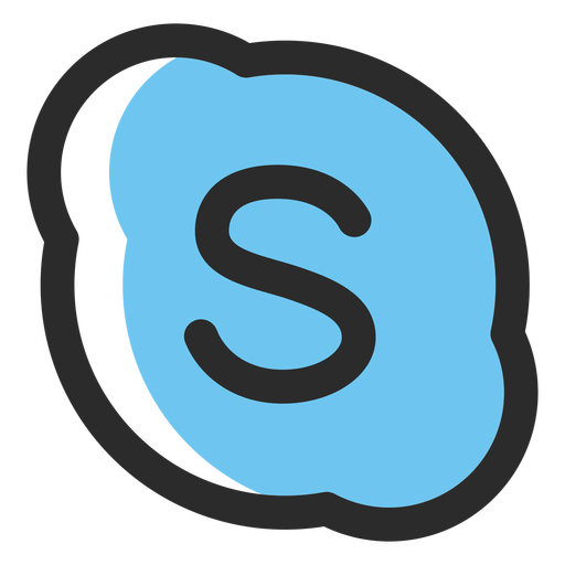 512x512 Skype Colored Stroke Icon