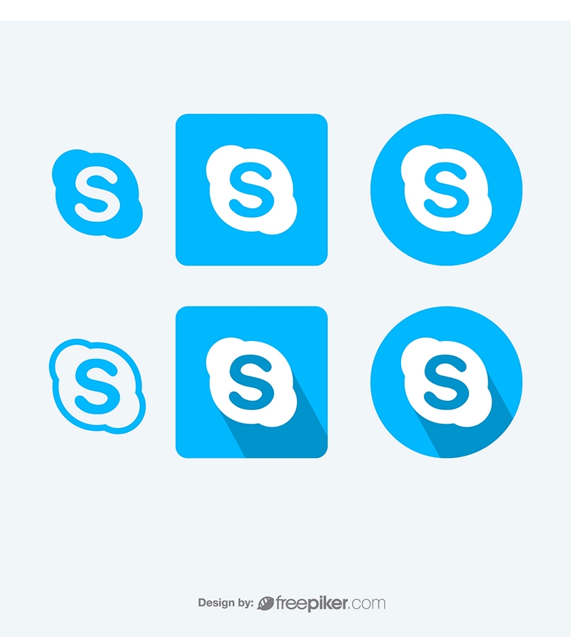 800x893 Freepiker Skype Vector Icons Vector Icons