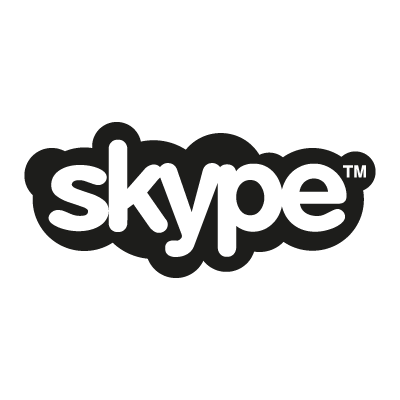 400x400 Skype Black Vector Logo