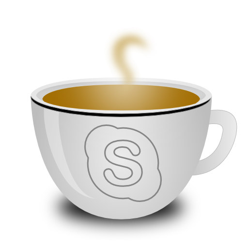 512x512 Coffee, Skype, Black Icon Free Of Coffee Icons
