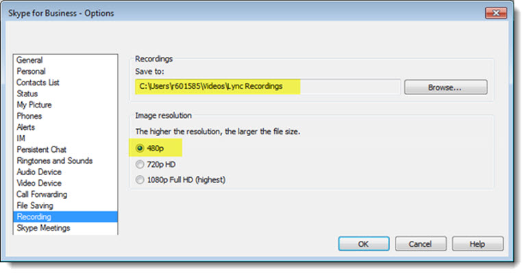 769x402 Skype Recording Location One Minute Office Magic