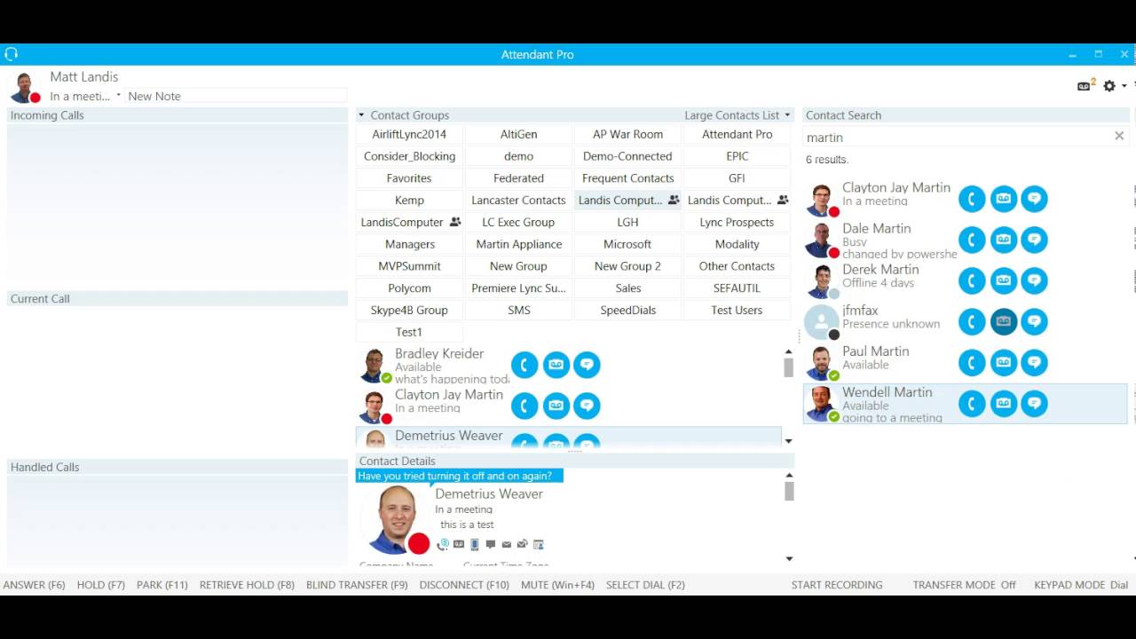 1280x720 Attendant Pro For Skype For Business Training Font Size