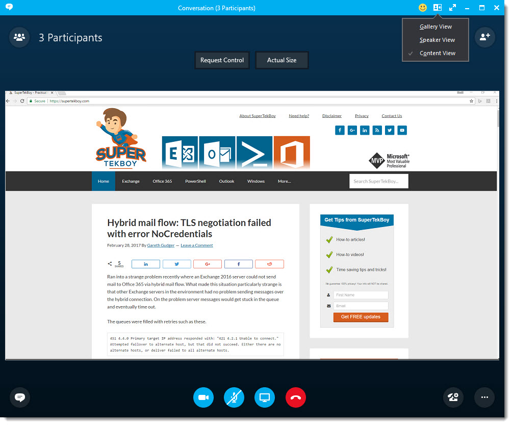 1004x833 Changing The Meeting Layout In Skype For Business