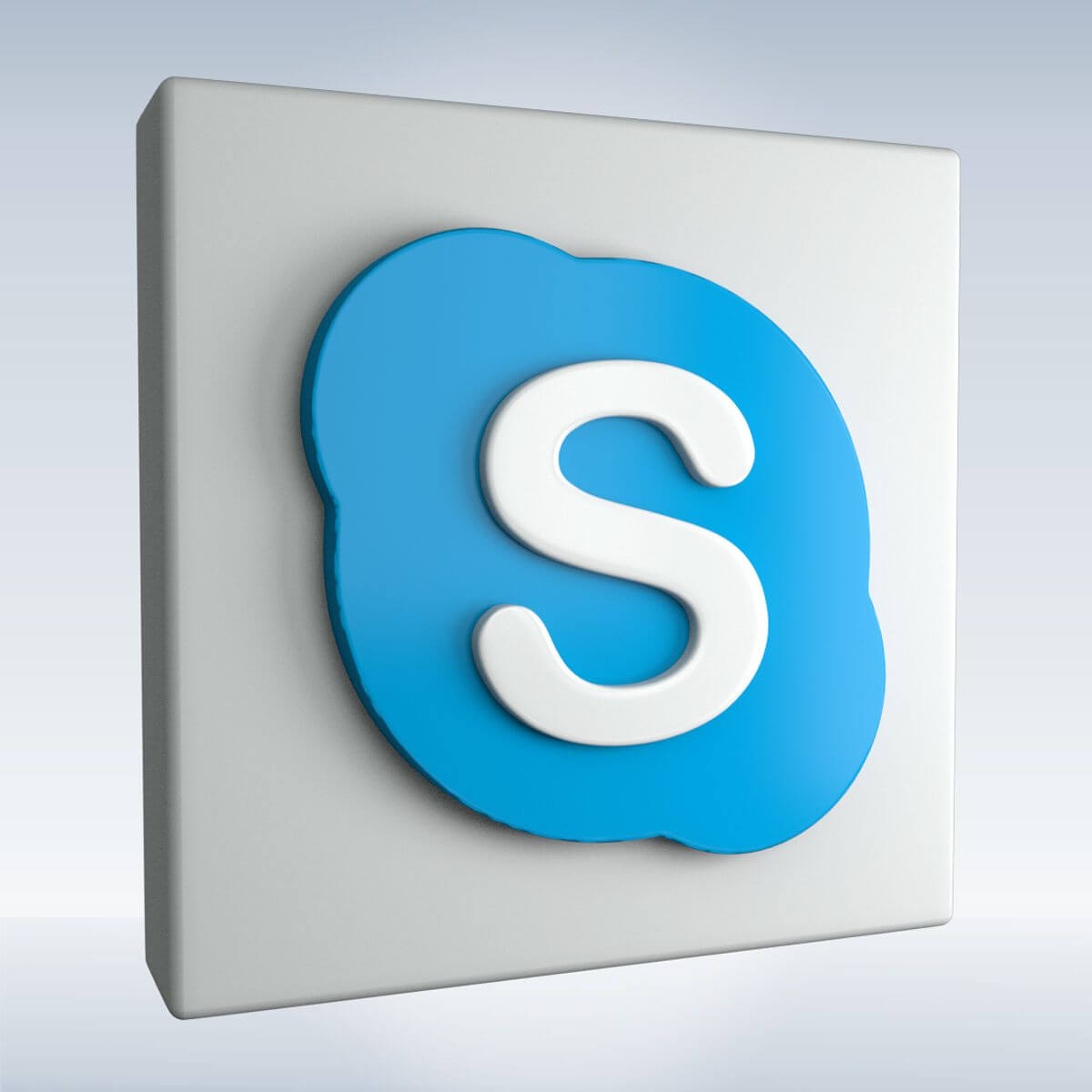 1200x1200 Skype Logo Icon Model