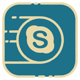 256x256 Skype Logo Icon Of Flat Style