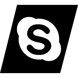 256x256 Skype Logo Icon Of Glyph Style
