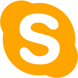 256x256 Orange Skype Icon