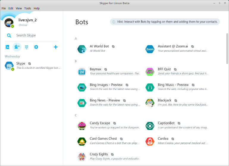 What's New In The Skype For Linux Beta Zdnet 770x560 What's New In The Skype For Linux Beta Zdnet