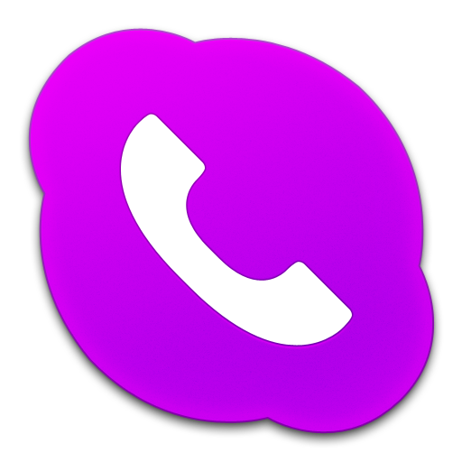 Skype Phone Purple Icon 512x512 Skype Phone Purple Icon
