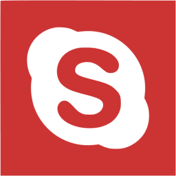 256x256 Persian Red Skype Icon