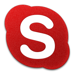 256x256 Skype Red Icon