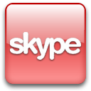128x128 Skype,red Icon Squared Pack Icon Sets Icon Ninja