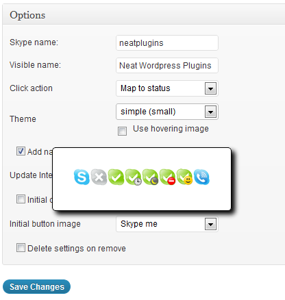 416x438 How To Display Your Skype Status On Wordpress