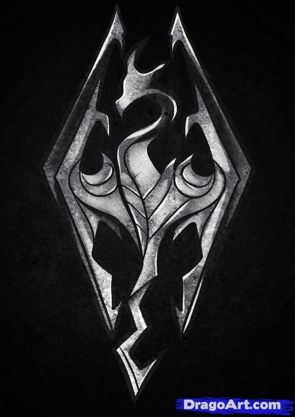 Skyrim Dragon Icon at Vectorified.com | Collection of Skyrim Dragon ...