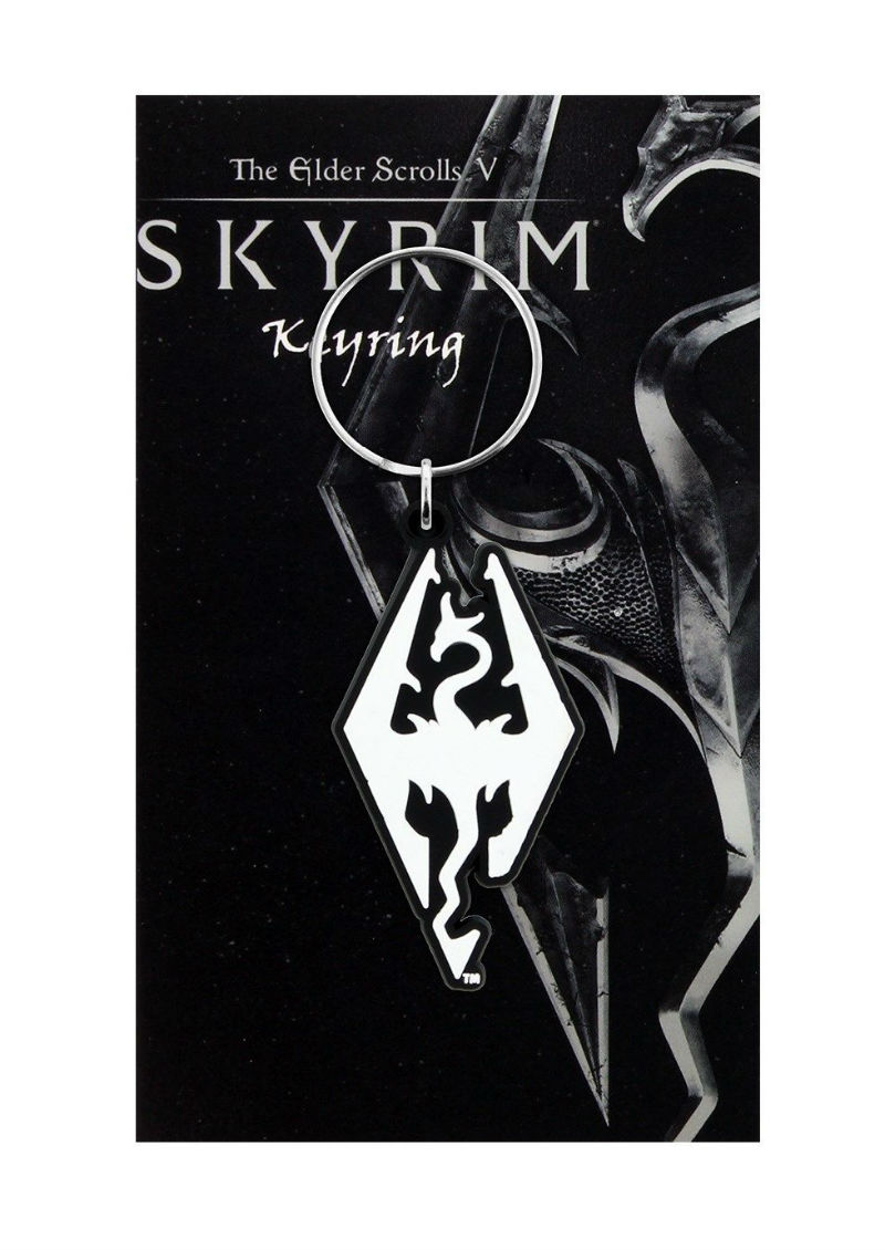 800x1130 The Elder Scrolls V Skyrim Dragon Symbol Rubber Key Ring