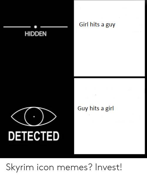 500x601 Girl Hits A Guy Hidden Guy Hits A Girl Detected Skyrim Icon Memes