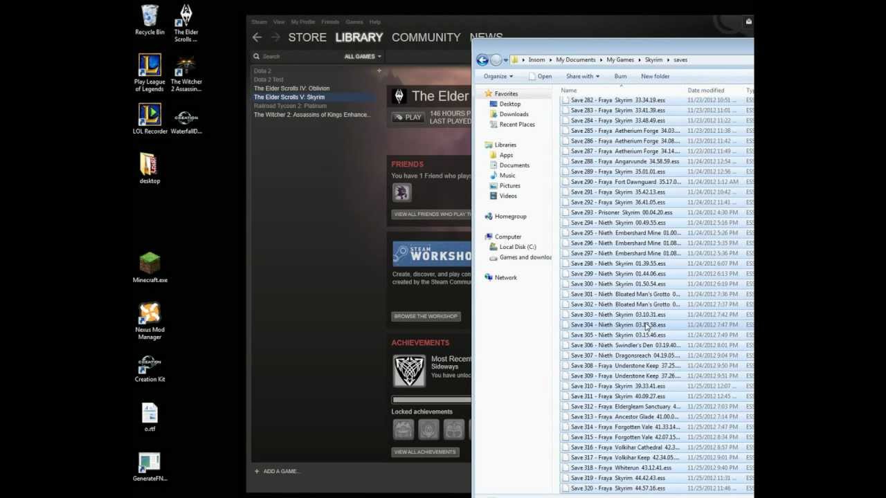 1280x720 Skyrim Tutorial How To Delete Saved In Steam