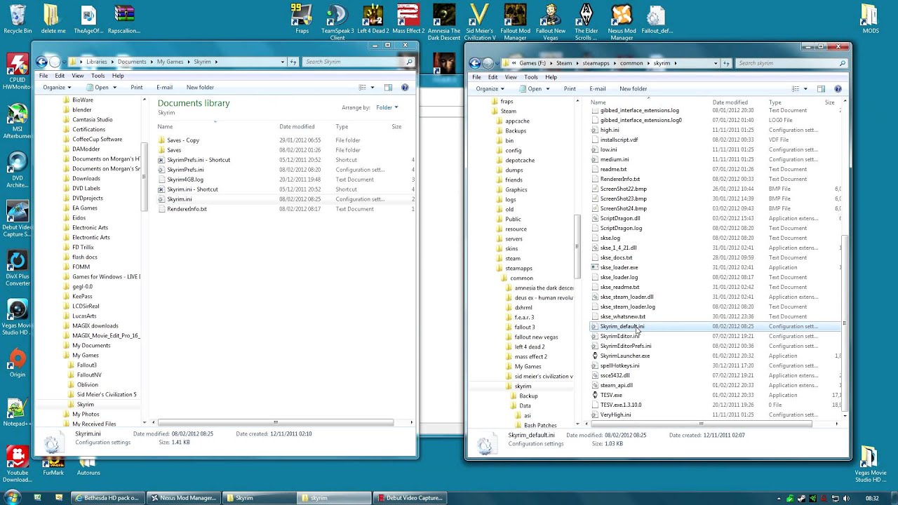 1280x720 Skyrim Using Bethesda Hd Pack With Texture Mods