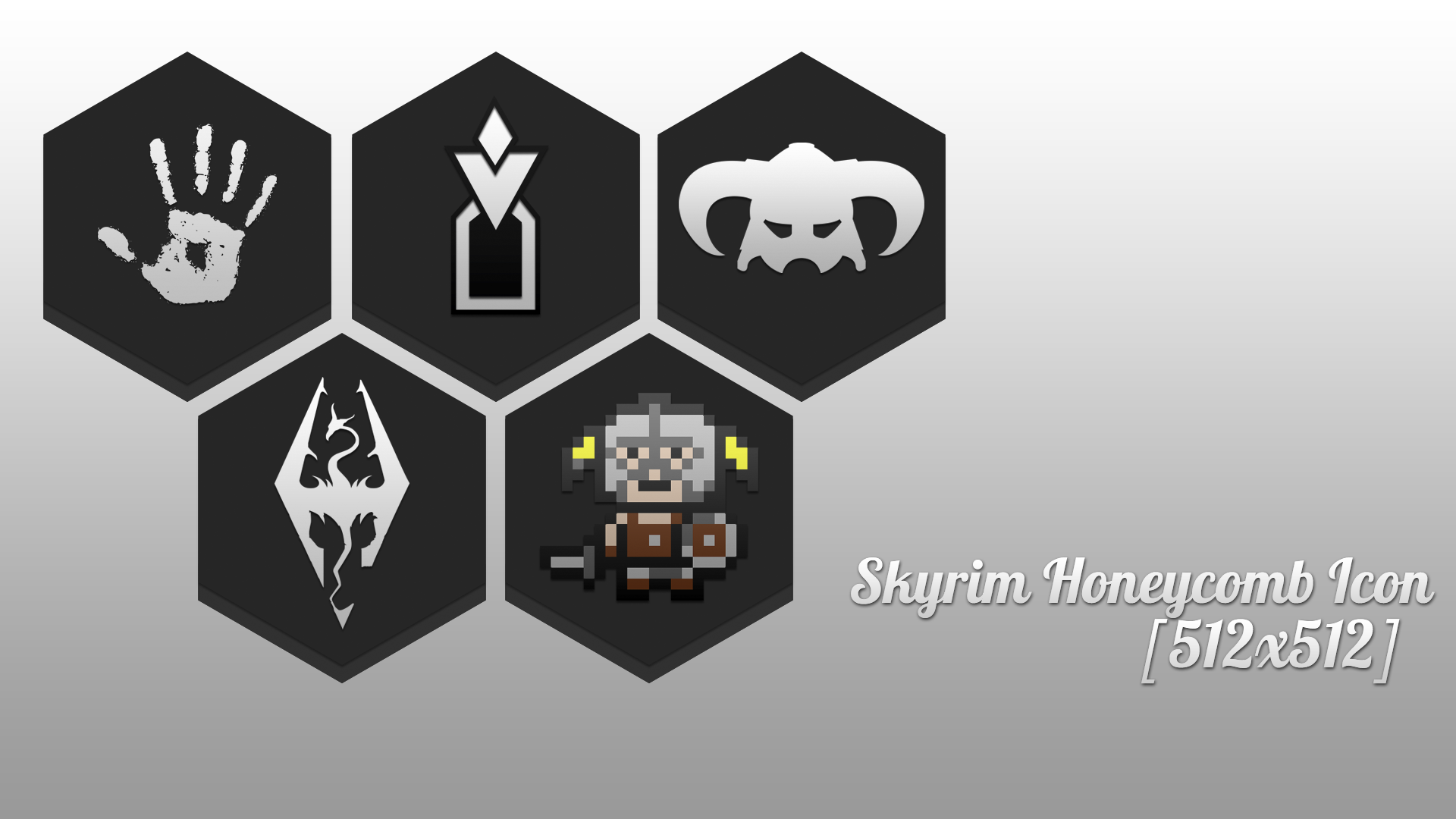Skyrim Honeycomb Icon. 