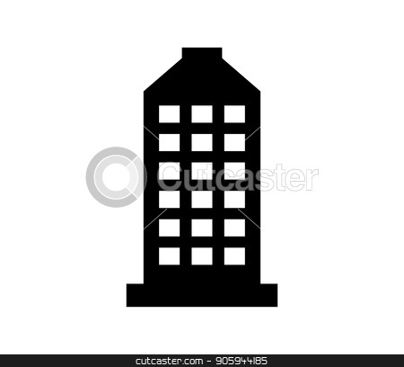 450x408 Skyscraper Icon Stock Vector