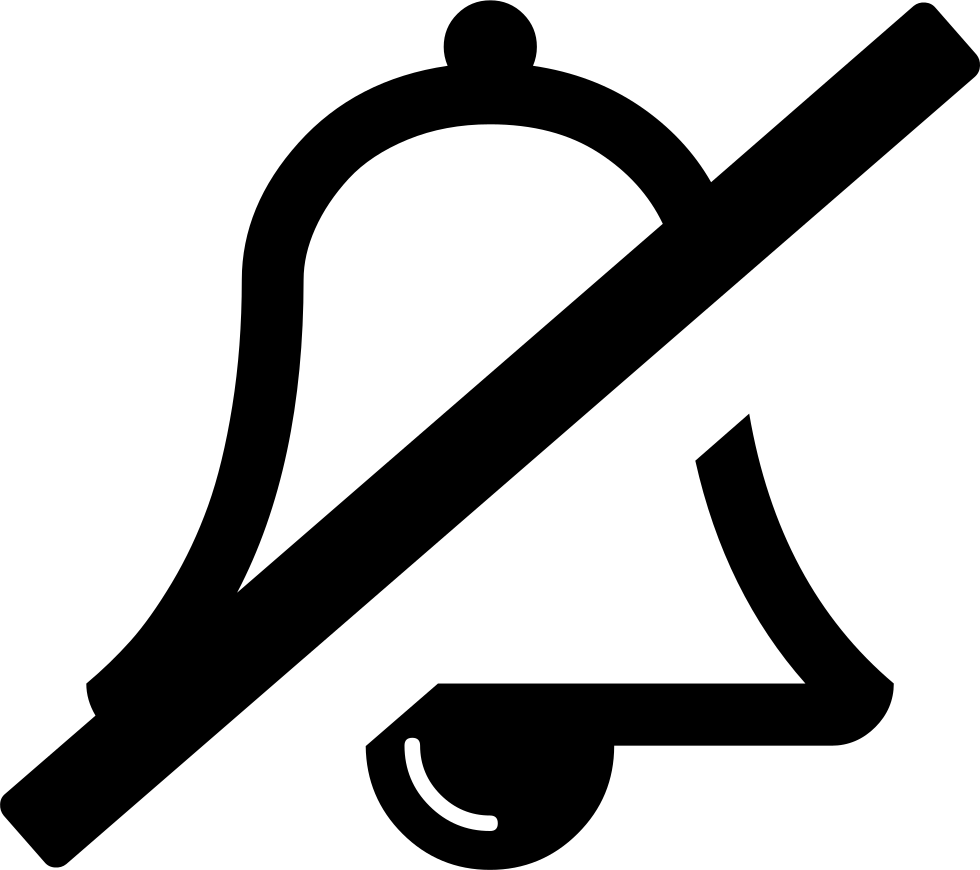 980x870 Bell Slash O Png Icon Free Download