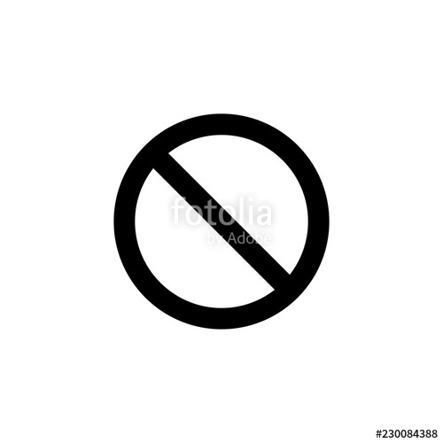 500x500 Slash Vector Icon Isolated On Background Trendy Sweet Symbol