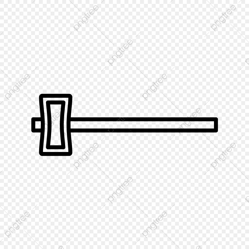 1024x1024 Sledge Hammer Line Black Icon, Sledge Hammer, Hammer, Sledge Png